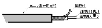 污水超聲波液位計電纜線說明圖