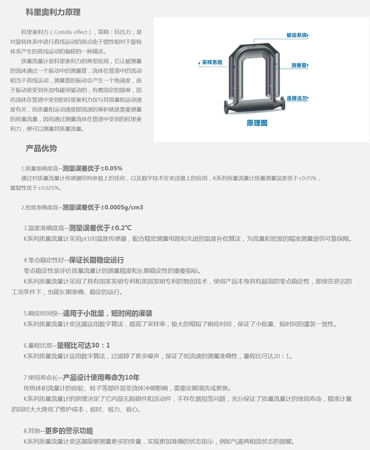 天然氣質(zhì)量流量計(jì)工作原理及產(chǎn)品優(yōu)勢