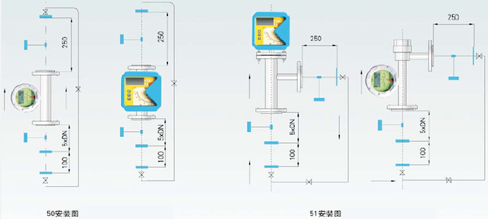 臭氧流量計(jì)安裝方式圖一